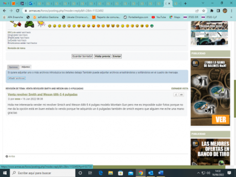 Soy miembro de las FFCCSS y después de muchos años siguiendo la web de armas.es, he decidido a incorporarme, 31