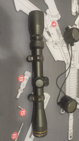 VENDO VISOR CON MONTURA PARA 11 MM , MUY BUEN ESTADO.
Lo tenia montado en un Ruger 10/22 que he vendido 00