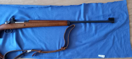 Vendo carl gustav m63 en calibre 6,5x55 con diopter elit.tiene corea de tiro de cuero con interior antideslizante 21