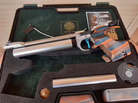 Por abandono de la afición, vendo pistola Steyr lp2 comprada nueva a Parriego en 2019.
Lleva cacha talla 01