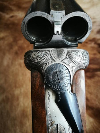 Escopeta Grulla (unión armera) modelo 208D calibre 16/70 extractora. Muy ligera y con un encare excelente. 21
