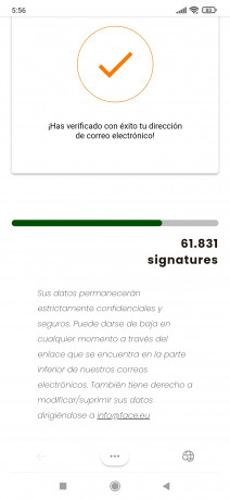 Pues eso, pasen y firmen.....los que quieran por supuesto.
Aquí no se obliga a nadie a nada, se qué muchos 170