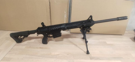 Vendo escopeta táctica calibre 12 tipo AR10
Marca y modelo: UTAS DEFENSE mod. XTR-12
Viene con cargador 02