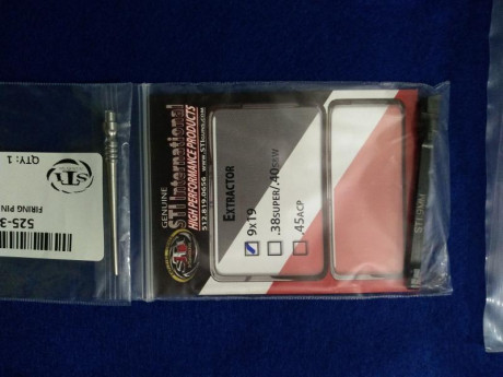 Buenas tardes compañeros.
VENDO pistola STI Edge 9 mm en perfecto estado, usada solo en precisión y con 10