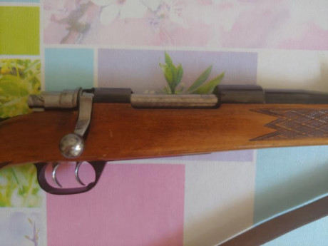 Vendo rifle Voere Stlf3, cartucho 8x68S, disparador con pelo( doble disparador el posterior es el tensor), 62