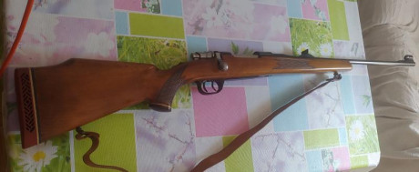 Vendo rifle Voere Stlf3, cartucho 8x68S, disparador con pelo( doble disparador el posterior es el tensor), 61
