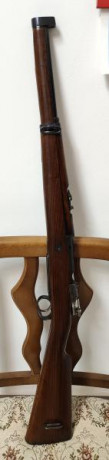 Vendo tercerola de caballeria española, calibre 7x57, en muy buen estado, tanto de maderas como de metal, 01