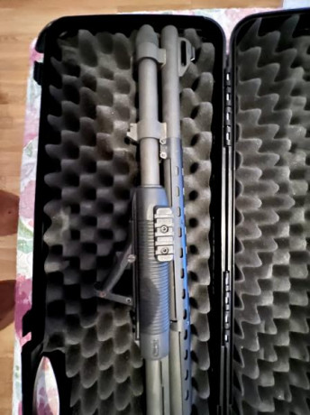 Vendo mi Mossberg Blackwater 590A1 en buen estado, incluye maletín rígido. Está en Asturias. Poco se puede 01