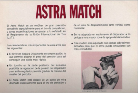 - VENDIDO - REVOLVER CAL.38 ASTRA MATCH 6" - SIMPLE ACCION - TAMBOR DE 6 CARTUCHOS - 

Revolver en 10