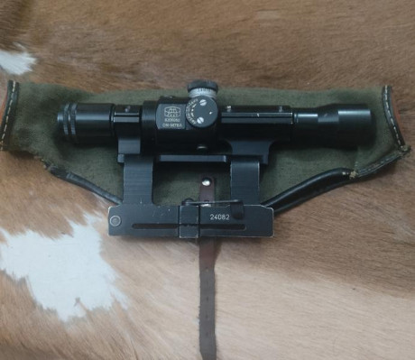 Buenas tardes.
Vendo visor, montura y funda originales de Zastava M-76.
En perfecto estado tanto funcional 02