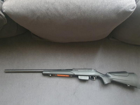 VENDIDA.

Hola,
Vendo rifle cerrojo Tikka T3x Varmint  calibre 222rem. Nuevo, tiene 1semana, 100 disparos. 02