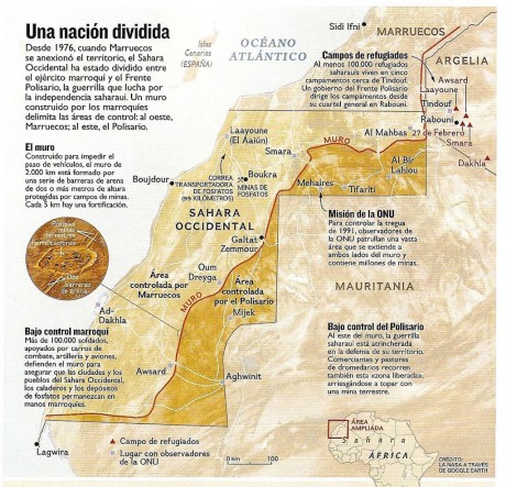 Viendo lo que esta ocurriendo en el Sahara entre Marruecos y los saharauis, estos ultimos estan amenazando 100