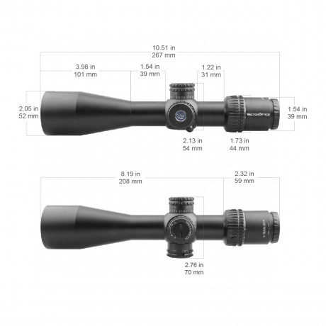 Vendo visor Vector Optics Veyron 4-16x44 FFP IR Compacto 

· Monotubo de 30mm, Ultra CORTO 270mm 10,3 02