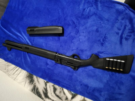 Hatsan escort MPA custmizada a mi gusto como el guardamos y la culata
Capacidad 2+1 con limitador 
Sin 02