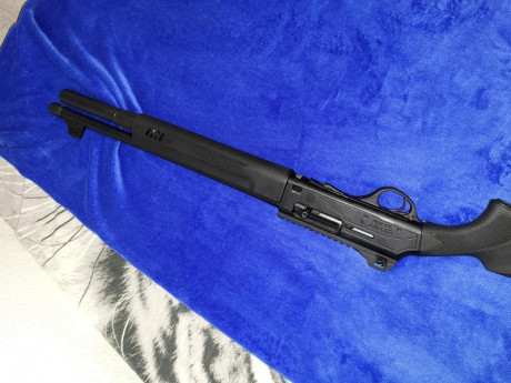 Hatsan escort MPA custmizada a mi gusto como el guardamos y la culata
Capacidad 2+1 con limitador 
Sin 01