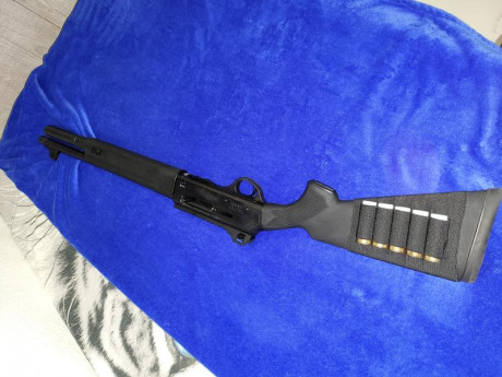 Hatsan escort MPA custmizada a mi gusto como el guardamos y la culata
Capacidad 2+1 con limitador 
Sin 00