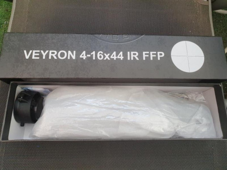 Vendo visor Vector Optics Veyron 4-16x44 FFP compacto.

· Monotubo de 30mm, Ultra CORTO 270mm 10,3 ", 40