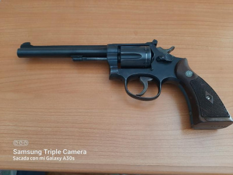 Hola, por cesar en la actividad por falta de tiempo vendo este revolverSmith & Wesson 6"   esta 01