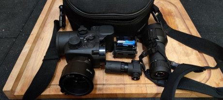 Vendo monocular nocturno digital Pulsar forward DN55 acoplable a visor con todos sus extras, 2 contenedores 01