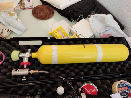 Hola, busco botella auxiliar de aire para uso PCP con una capacidad de 1 litro o 1,5 litros. 40