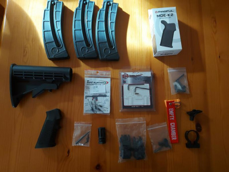 Buenos dias compañeros,

Por tener otro proyecto en mente pongo a la venta mi carabina mp15 22.

Poco 21