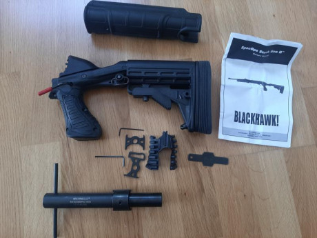 VENDIDA culata táctica de reducción de retroceso Blackhawk Noxx Specops Gen II para Mossberg 500.
Viene 12