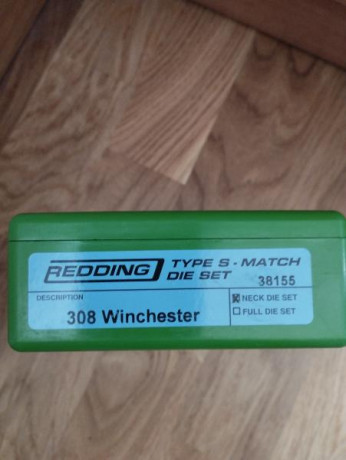 Vendo Neck Sizing Die con Bushing para cal. 308 impecable. 43 euros env. Incluido .Info por privado. 01