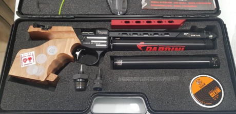Muy buenas, vendo pistola aire comprimido Pardini K12, en su caja original, con todos los accesorios, 02