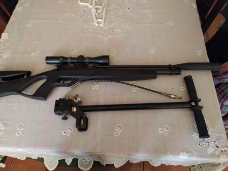 Vendo Carabina ruger 10/22 con chasis "táctico" de fibra.

También dispongo del chasis original 00