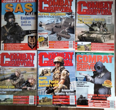 Excelente revista inglesa de lso años 90 con armas, conflicto, técnicas y tácticas de combate, supervicencia 00