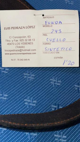 Se vende sin estrenar esta funda de CUERO para rifle con visor comprada en Alvarez en Noviembre de 2021. 11