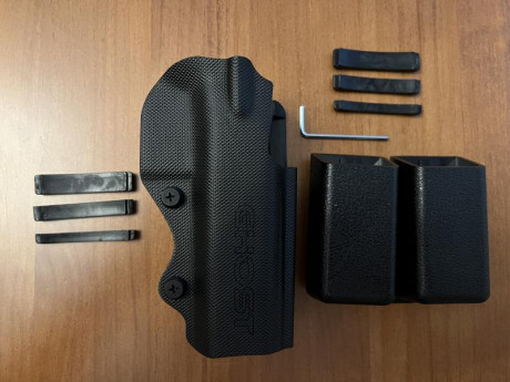 Vendo conjunto de Ghost, funda Civilian y portacargador doble para CZ SP01 Shadow. Perfectos para Ipsc. 00