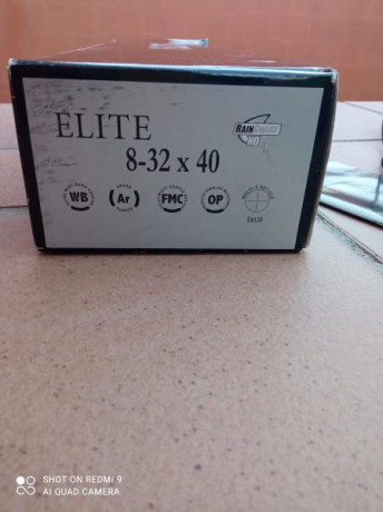 Vendo visor Bushnell Elite 8-32x40
Tubo de pulgada, control de paralaje, correcciones 1/8 moa, fabricado 22