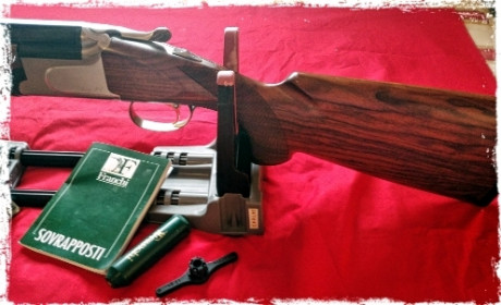 Vendo escopeta FRANCHI Sporting SL en perfecto estado calibre 12.
Cañón Portet (perforado) de 71 cm. Juego 00
