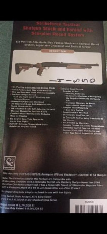 Buenas. Un amigo me ha pedido que le publique este kit de máxima calidad marca ATI para escopeta Mossberg 01