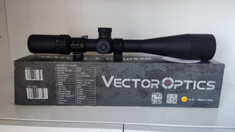 Visor vector óptics Sentinel 10-40x50

Usado para puesta a apunto y dos tiradas de fclass rimfire.
Vendo 02