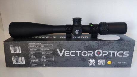 Visor vector óptics Sentinel 10-40x50

Usado para puesta a apunto y dos tiradas de fclass rimfire.
Vendo 01