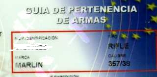 He guiado un palanquero del 357 Mg, y en la guia unicamente pone este calibre, no el 38 Sp. Casi me ponen 150