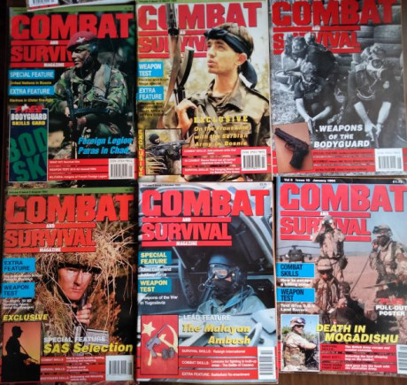 Excelente revista inglesa de lso años 90 con armas, conflicto, técnicas y tácticas de combate, supervicencia 20