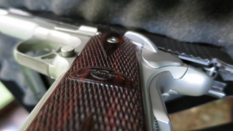 Para comprar un modelo superior, vendo esta Kimber bitono 1911 cal 22 LR, en perfecto estado, con su estuche, 11