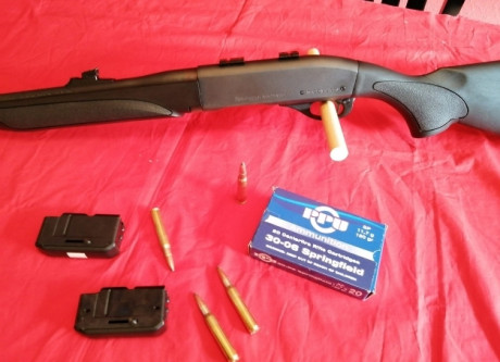 Vendo rifle REMINGTON modelo 750 sintético (es el último modelo) en CALIBRE 30/06 en perfecto estado.
El 02