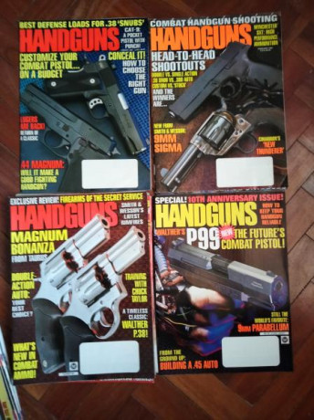Revista Petersen's Handguns.
90 números entre Septiembre del 82 y Diciembre del 93
120€ REBAJADO A 60€ 30