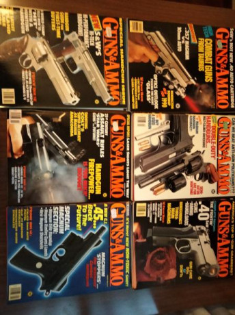 Revista Guns & Ammo.
81 números hasta Abril del 99.
Aparte incluyo algunos anuarios, números especiales 50