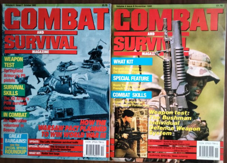 Excelente revista inglesa de lso años 90 con armas, conflicto, técnicas y tácticas de combate, supervicencia 30
