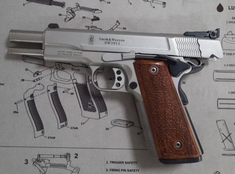 (VENDIDA) Buenas compañeros, aquí les dejo mi 1911 cañón de 5" y calibre 9 parabellum a la venta 00