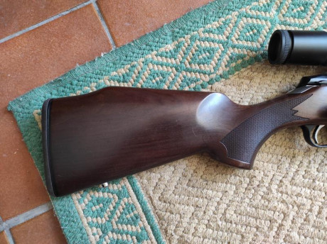 Vendo Tikka Modelo M695 Inox mate, calibre 6,5x55. 
Culata de nogal con guardamanos calado.
Tal como se 02