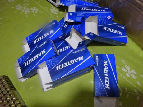 Muy buenas.
Vendido este lote de vainas del .45 ACP, compuesto por 485 vainas Magtech con 1 tiro, pulidas 01