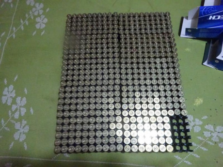 Muy buenas.
Vendido este lote de vainas del .45 ACP, compuesto por 485 vainas Magtech con 1 tiro, pulidas 00