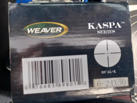 Se vende carabina savage shark II, 22Lr, cañón pesado match, va con visor weaver  Kaspa Series 6-24x50 10