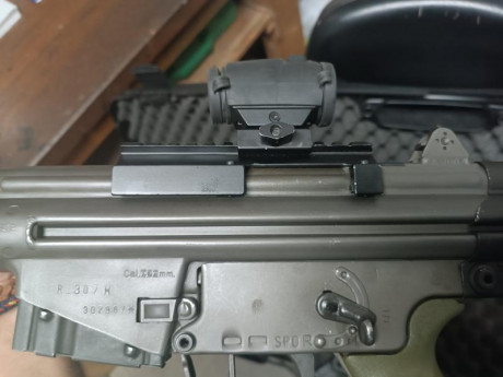 Hola el otro día puse el punto rojo que tengo en mi cetme a tiro, lo puse con puntas privi 165gr (o eso 122
